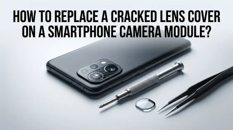 How to Replace a Cracked Lens Cover on a Smartphone Camera Module?