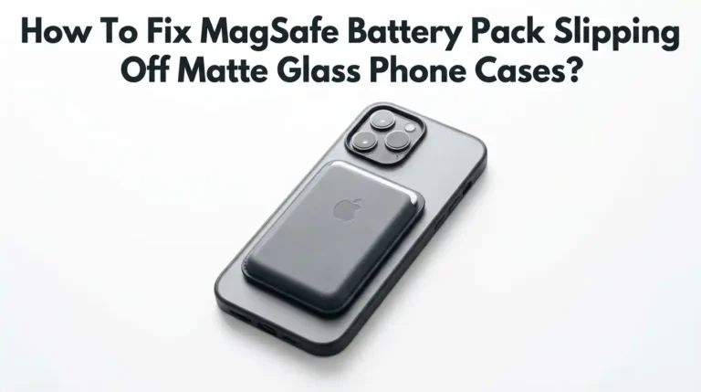 How To Fix MagSafe Battery Pack Slipping Off Matte Glass Phone Cases?