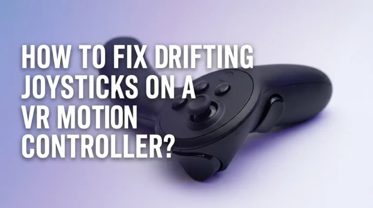 How to Fix Drifting Joysticks on a VR Motion Controller?