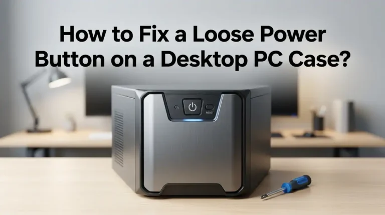 How to Fix a Loose Power Button on a Desktop PC Case?