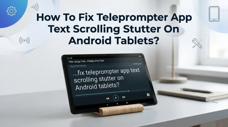 How To Fix Teleprompter App Text Scrolling Stutter On Android Tablets?
