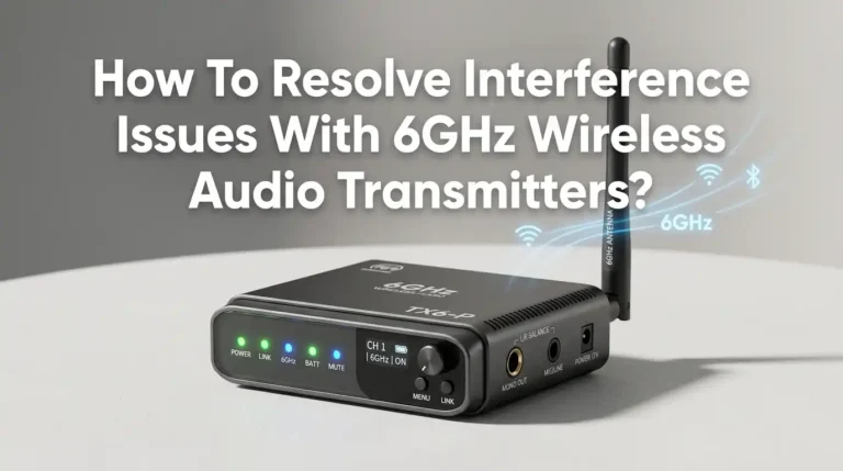 How To Resolve Interference Issues With 6GHz Wireless Audio Transmitters?