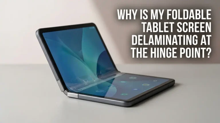 Why Is My Foldable Tablet Screen Delaminating At The Hinge Point?