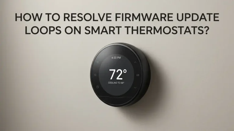How To Resolve Firmware Update Loops On Smart Thermostats?
