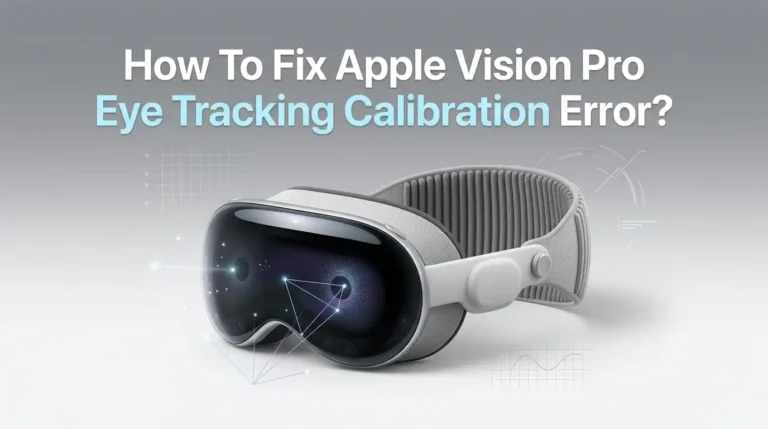 How To Fix Apple Vision Pro Eye Tracking Calibration Error?