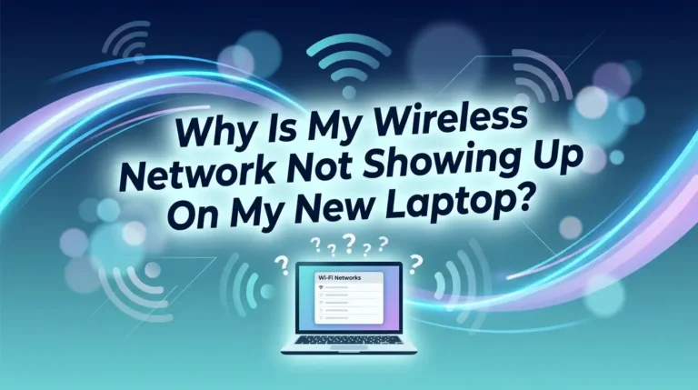 Why Is My Wireless Network Not Showing Up On My New Laptop?