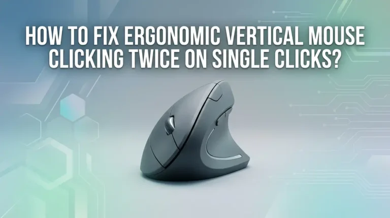 How To Fix Ergonomic Vertical Mouse Clicking Twice On Single Clicks?