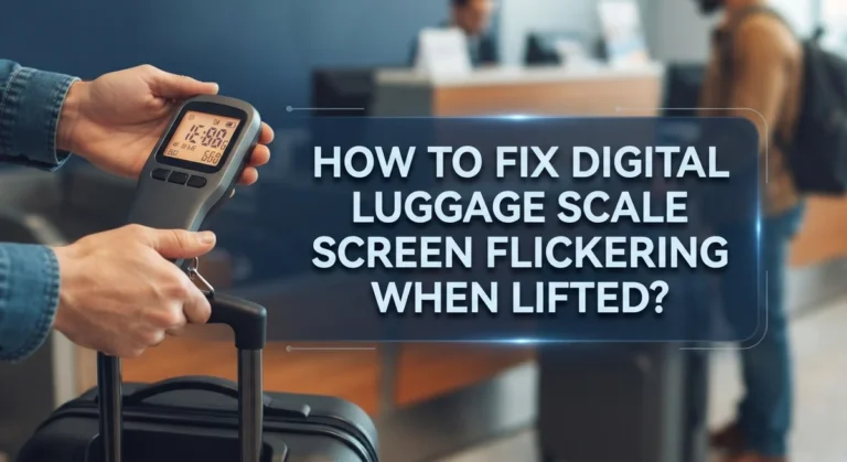 How To Fix Digital Luggage Scale Screen Flickering When Lifted?