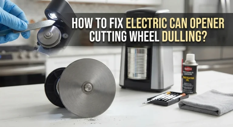 How To Fix Electric Can Opener Cutting Wheel Dulling?