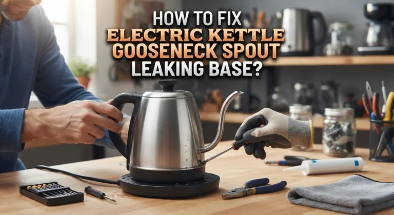 How To Fix Electric Kettle Gooseneck Spout Leaking Base?