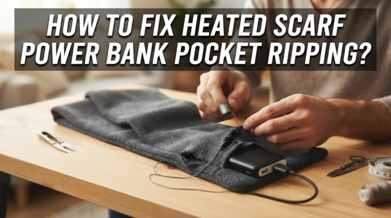 How To Fix Heated Scarf Power Bank Pocket Ripping?
