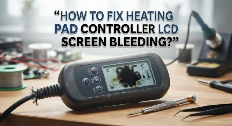 How To Fix Heating Pad Controller LCD Screen Bleeding?