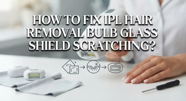 How To Fix IPL Hair Removal Bulb Glass Shield Scratching?