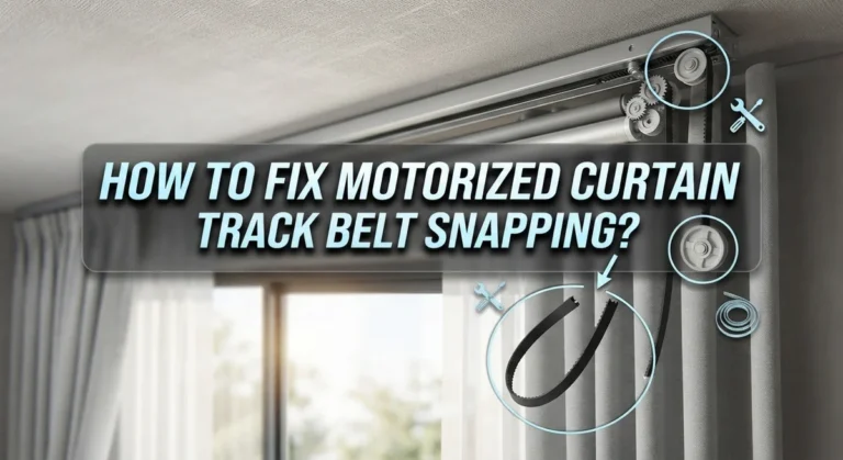 How To Fix Motorized Curtain Track Belt Snapping?