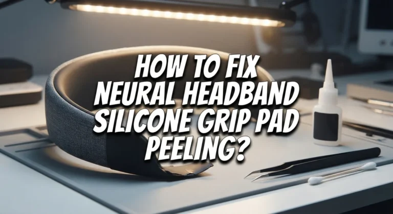 How To Fix Neural Headband Silicone Grip Pad Peeling?