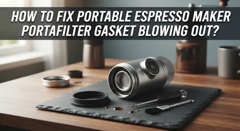 How To Fix Portable Espresso Maker Portafilter Gasket Blowing Out?