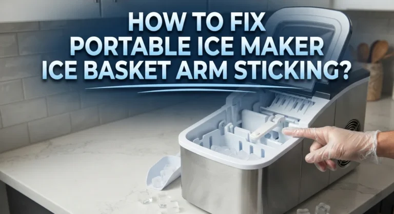 How To Fix Portable Ice Maker Ice Basket Arm Sticking?