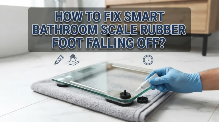 How To Fix Smart Bathroom Scale Rubber Foot Falling Off?