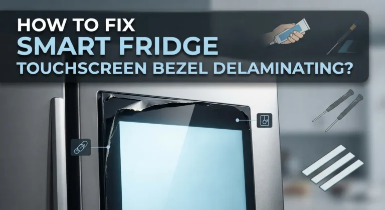 How To Fix Smart Fridge Touchscreen Bezel Delaminating?