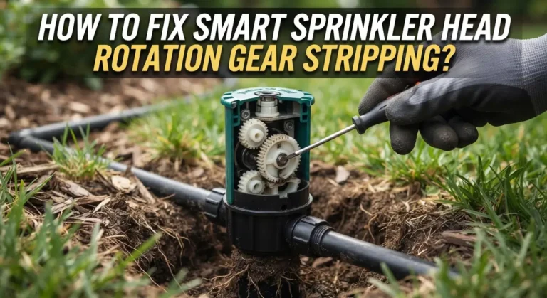 How To Fix Smart Sprinkler Head Rotation Gear Stripping?