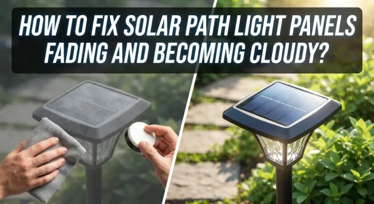 How To Fix Solar Path Light Panels Fading And Becoming Cloudy?