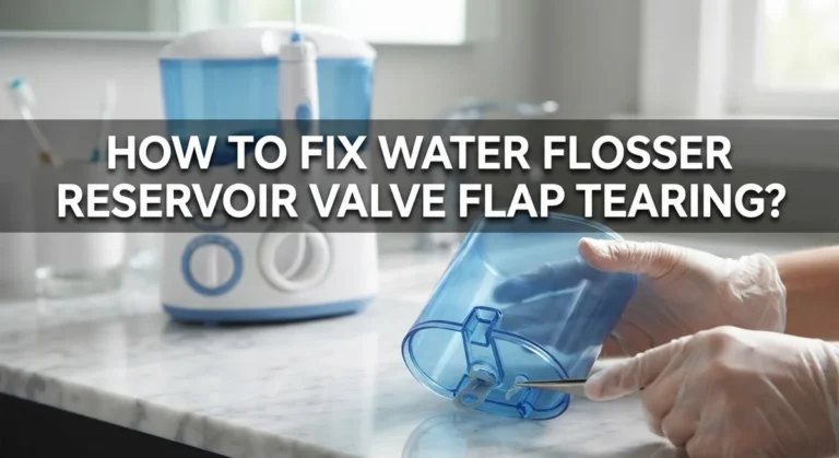 How To Fix Water Flosser Reservoir Valve Flap Tearing?