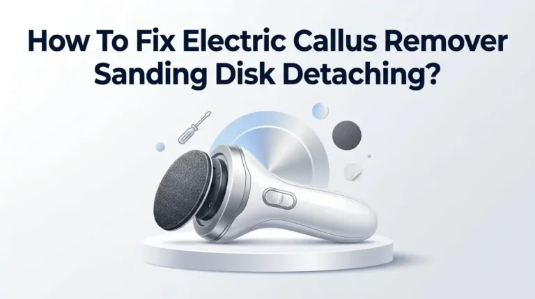 How To Fix Electric Callus Remover Sanding Disk Detaching?